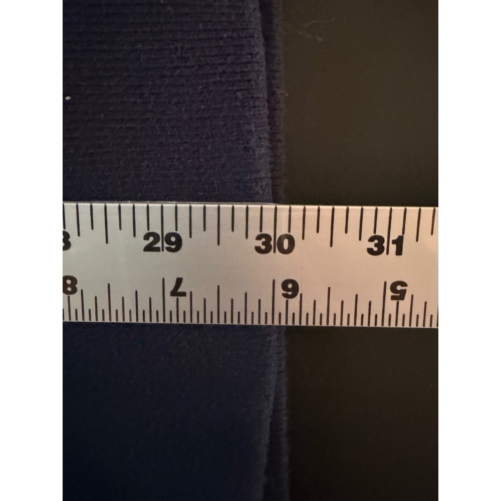 Lands' End Men's 3XL Tall Big & Tall Navy Quarter Zip Cotton Pullover - Picture 10 of 11